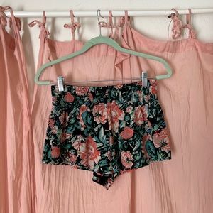 floral soft shorts
